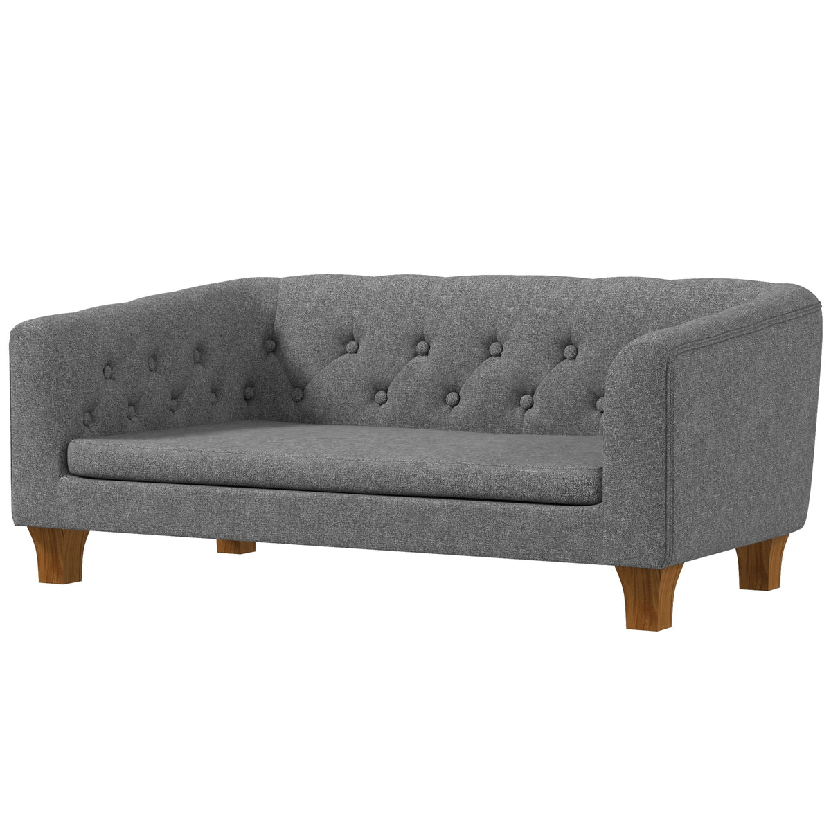 PawHut Dog Sofa Bed w/ Soft Cushion in Grey