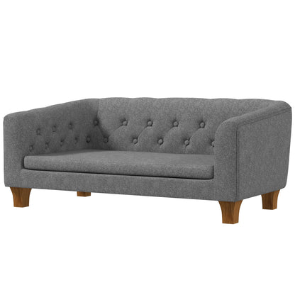 PawHut Dog Sofa Bed w/ Soft Cushion in Grey