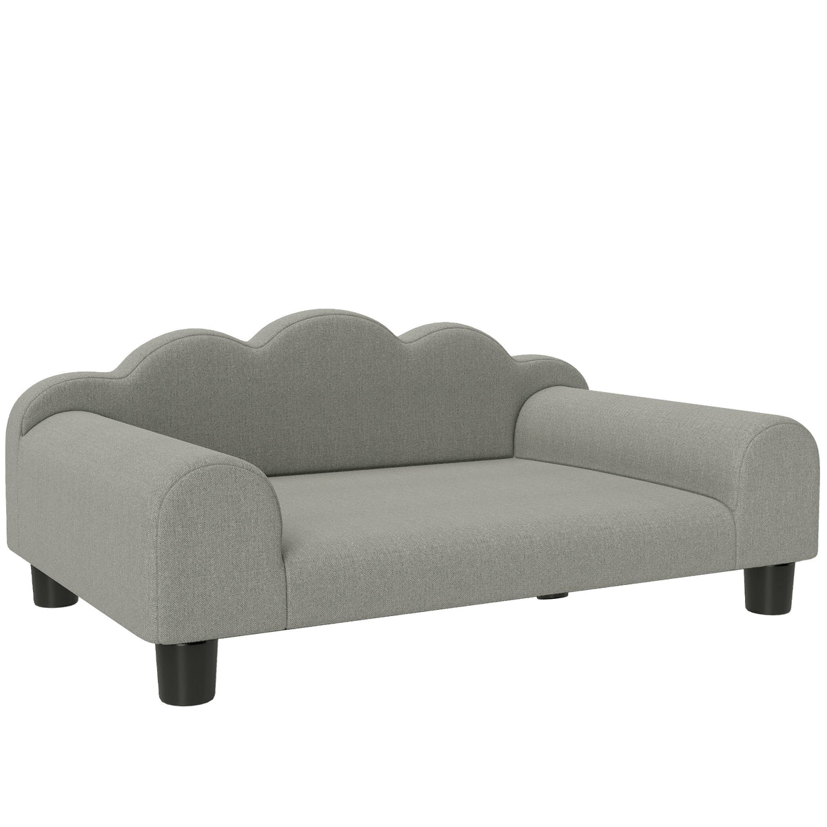 PawHut Elevated Dog Sofa Bed in Grey