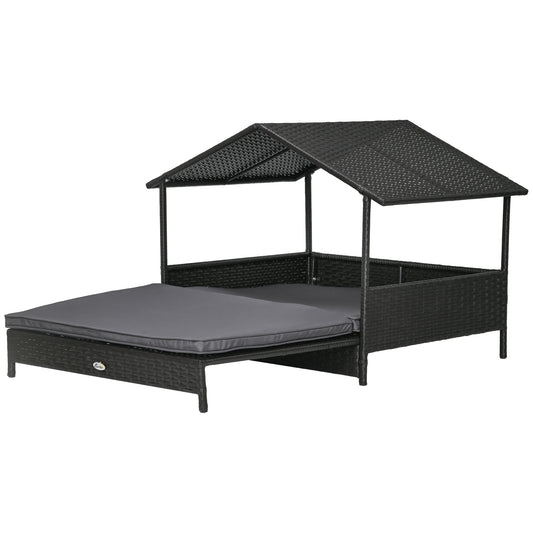 PawHut Extendable Elevated Dog Bed in Grey