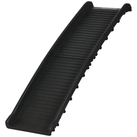 PawHut Foldable Pet Ramp Dog Car in Black