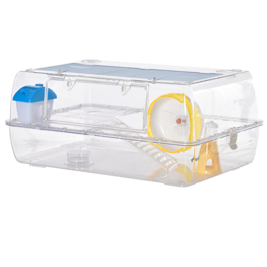 PawHut Hamster Cage in Transparent