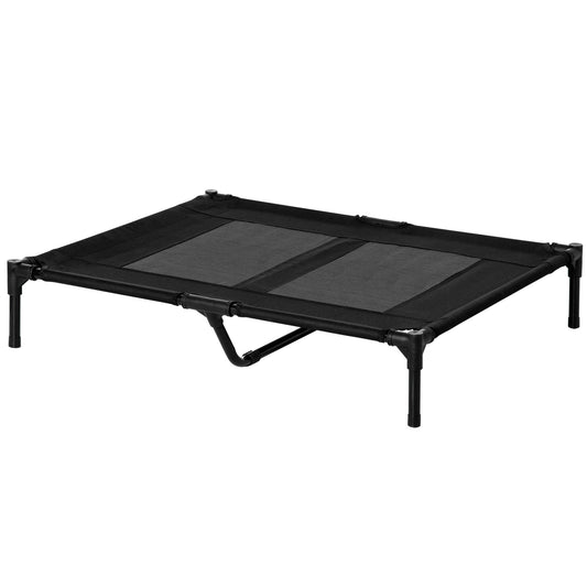 PawHut Large Raised Dog Bed in Black