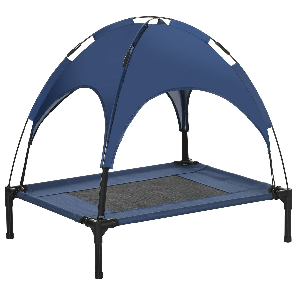 PawHut Raised Dog Bed Waterproof Elevated Pet Cot in Blue