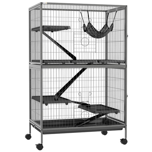 PawHut Small Animal Cage in Grey
