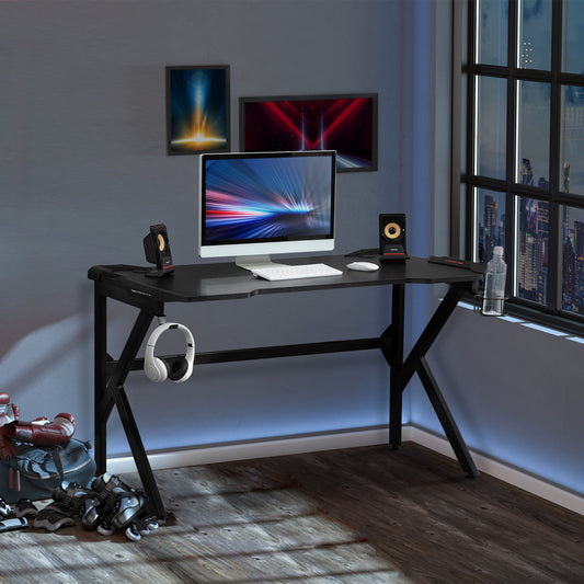 HOMCOM Gaming Desk in Black, image 2