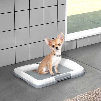 PawHut Dog Toilet Tray for Training Dogs, Dog Litter Tray for Indoor, Outdoor, 47 x 34 x 6cm