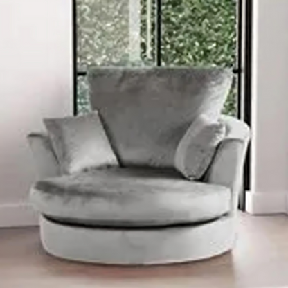 Blake Grey Plush Velvet Corner Sofa - Left and Right Arm