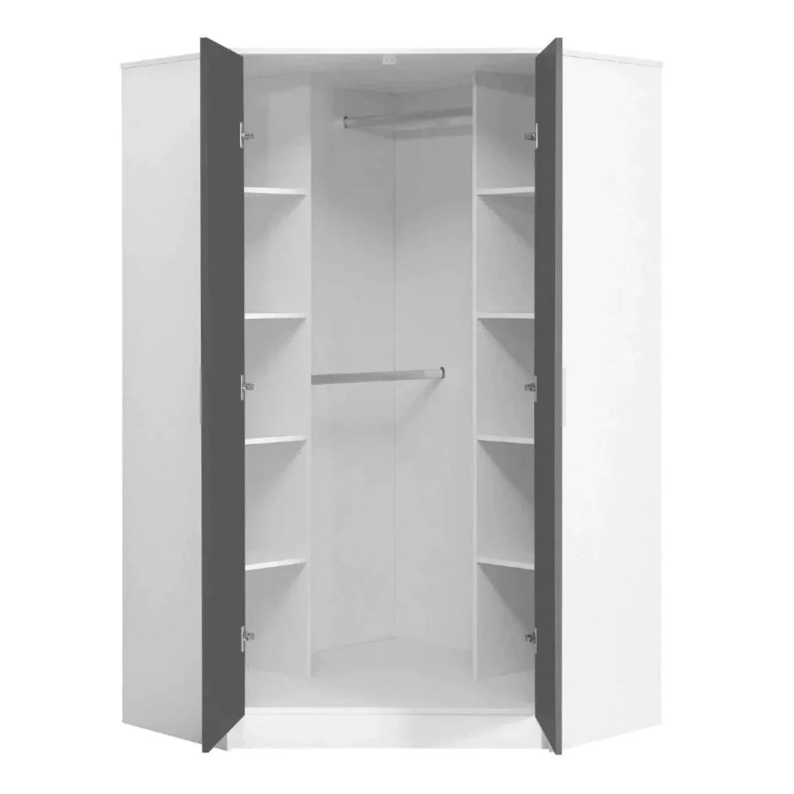 Reflect 2 Door Corner Wardrobe Set - Various Colours