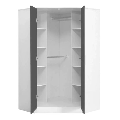 Reflect 2 Door Corner Wardrobe Set - Various Colours