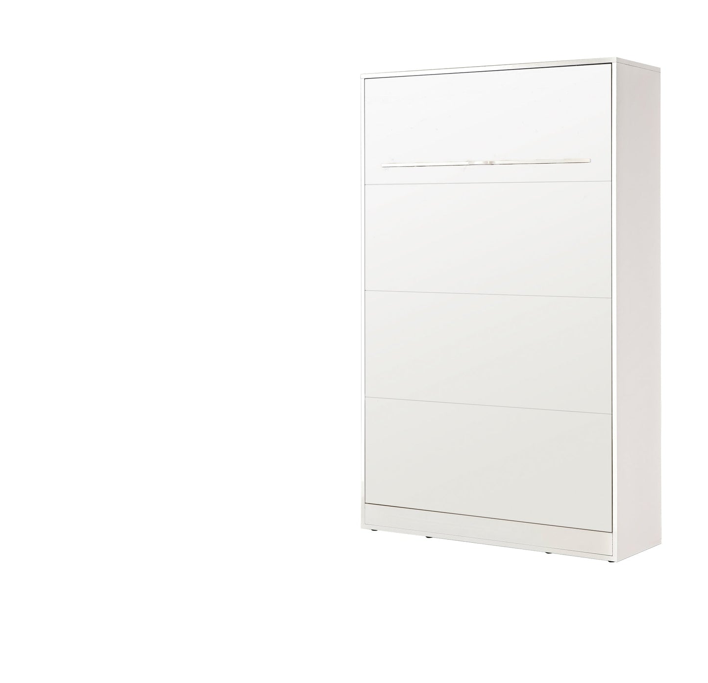 SPACEO Vertical Wall Bed 120x200 White / White Handles