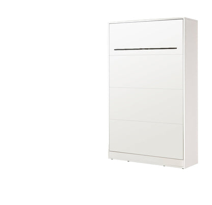 SPACEO Vertical Wall Bed 120x200 White / Black Handles
