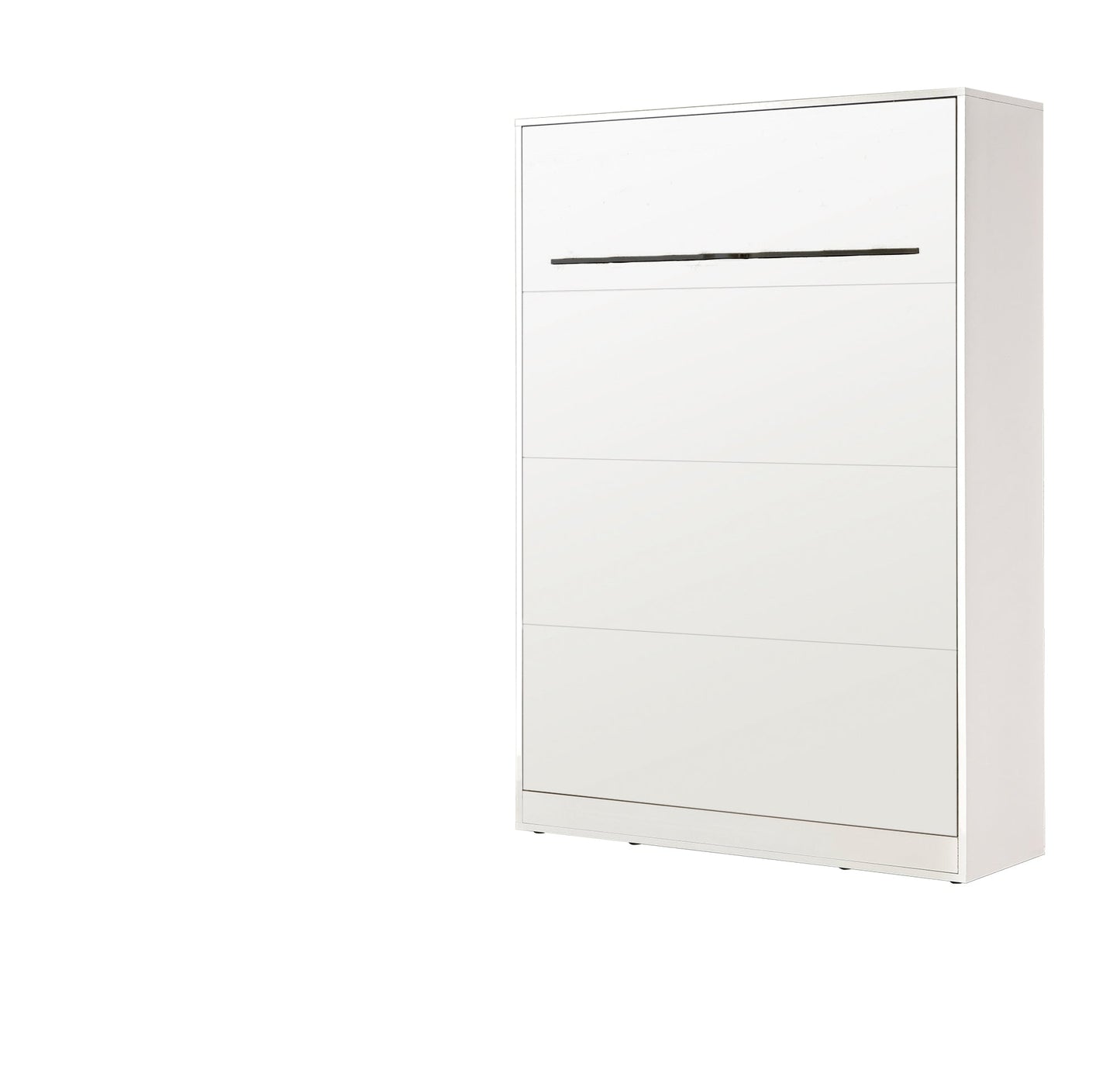 SPACEO Vertical Wall Bed 140x200 White / Black Handles