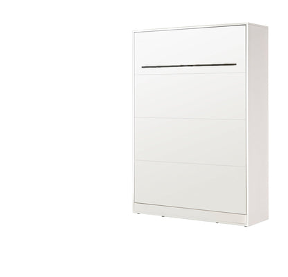 SPACEO Vertical Wall Bed 140x200 White / Black Handles