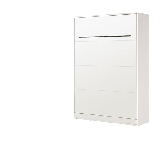 SPACEO Vertical Wall Bed 140x200 White / Black Handles