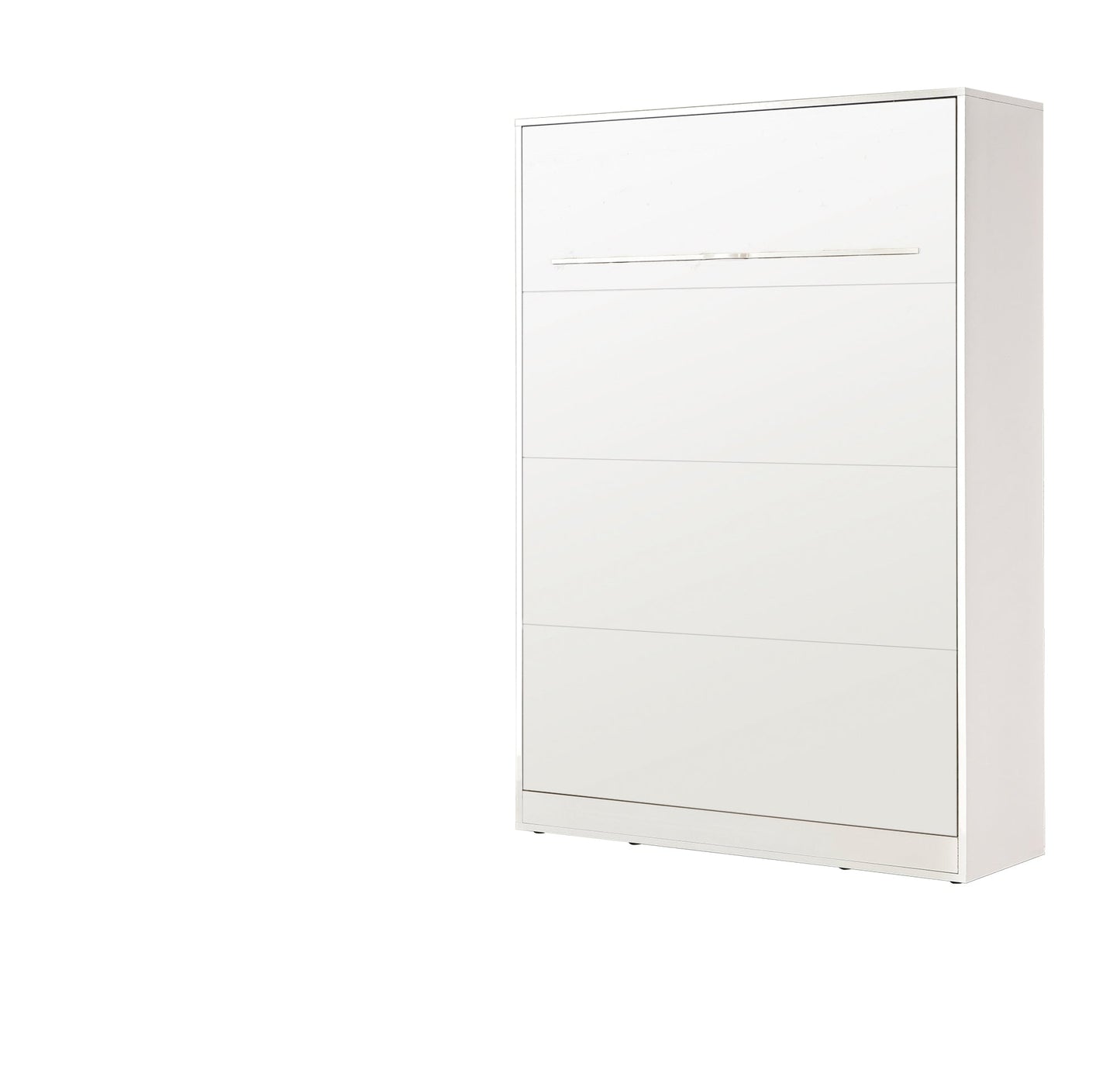 SPACEO Vertical Wall Bed 140x200 White / White Handles