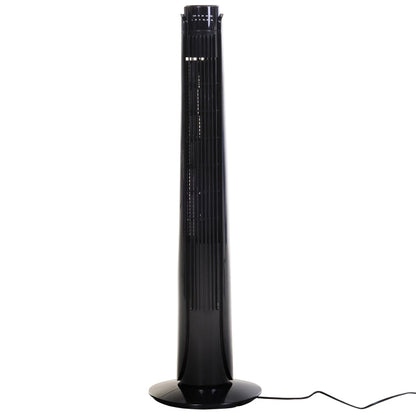 36 Oscillating Tower Fan With Remote Control, Black