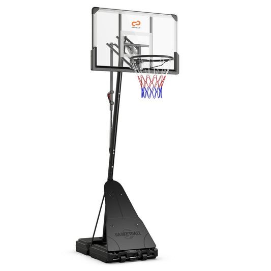 Portable Basketball Hoop 1.05-3.05m Adjustable with Shatterproof Backboard