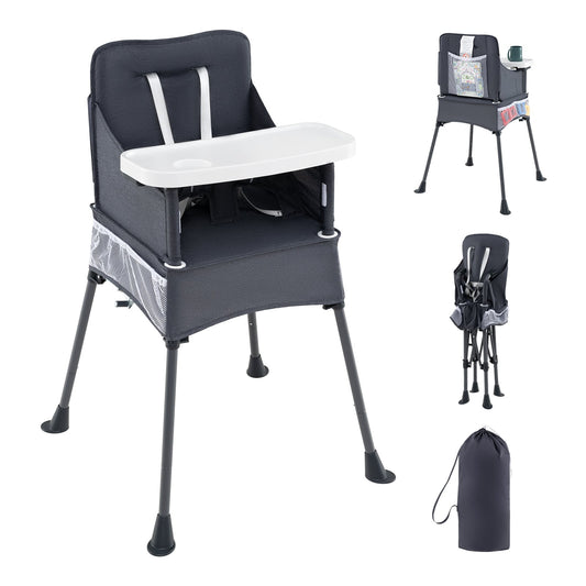 Portable High Chair in Grey