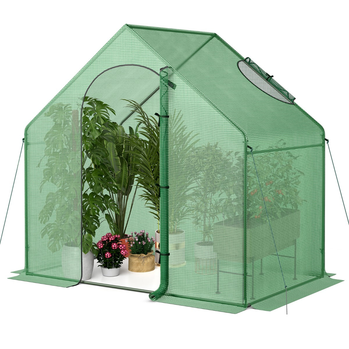 Portable Outdoor Warm House for Winter with PE Cover and Rustproof PE-Coated Metal Frame