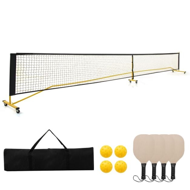 Portable Pickleball Net Set with Metal Frame