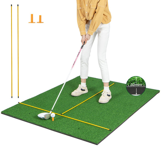 Premium Golf Practice Hitting Mat 3-In-1