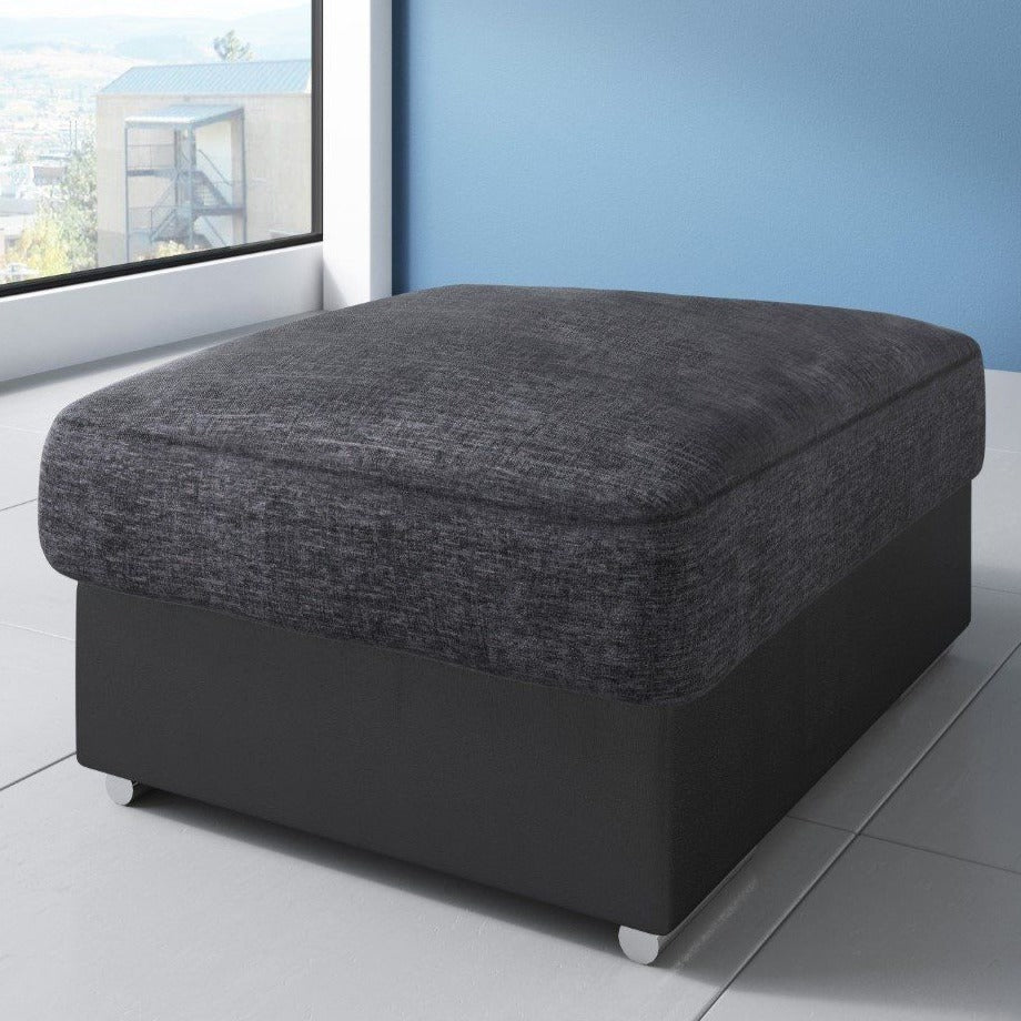 Ferol Fabric Armchair - Black/Grey