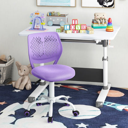 Ergonomic Children Study Chair with Adjustable Height-Purple