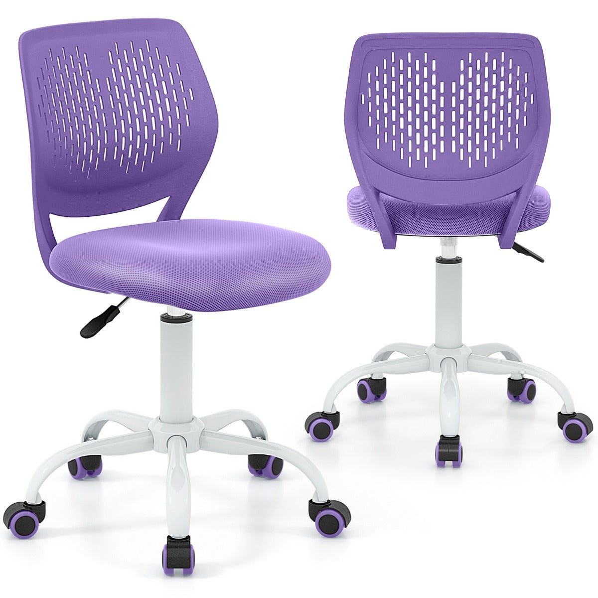 Ergonomic Children Study Chair with Adjustable Height-Purple