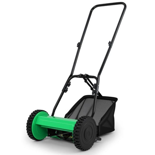 Manual Grass Sweeper with 30cm Cutting Width-Green