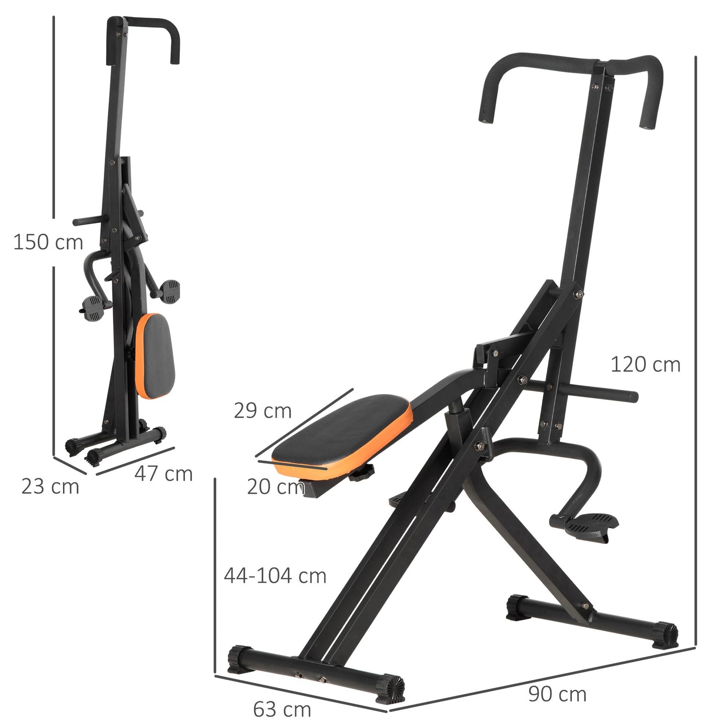 HOMCOM Exercise Machine, for Whole Body Workout w/ Adjustable Seat