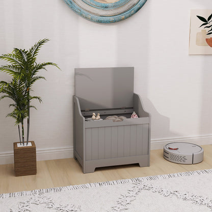 HOMCOM 61L Home Storage Chest - Grey