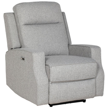 HOMCOM 150 Electric Reclining Chair, with USB port and Footrest - Grey