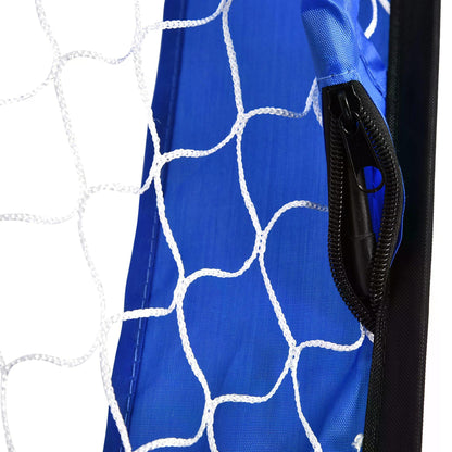 HOMCOM 2 in 1 Pop Up Football Net Set of Two Target Goal Net for Garden Outdoor Sports and Practise