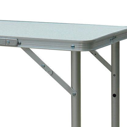 Outsunny Garden Outdoor Camping Table Portable Folding Picnic Table-Silver