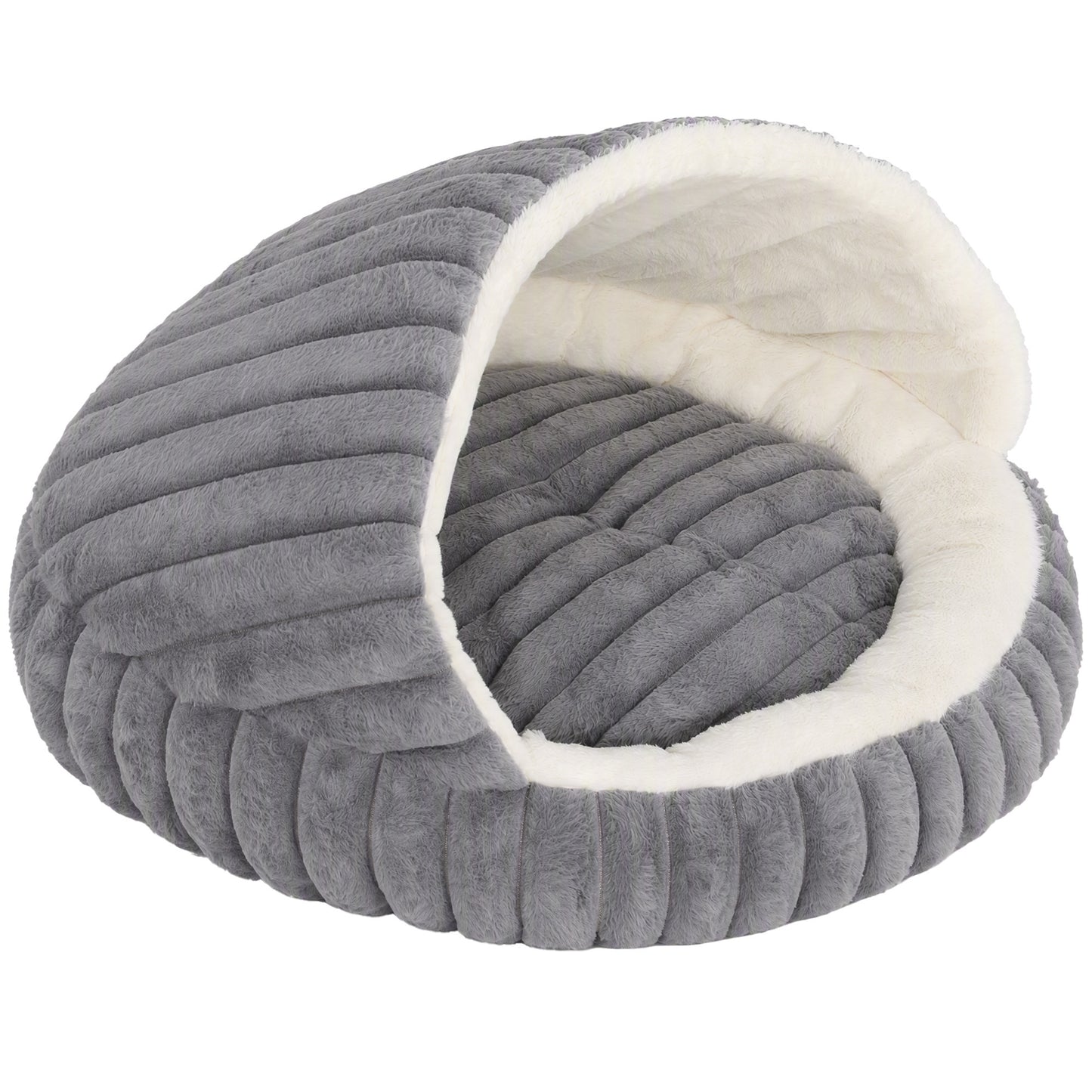 PawHut Cat Bed for Indoor Kittens, Cat Cave House with Non-Slip Bottom and Washable Cushion