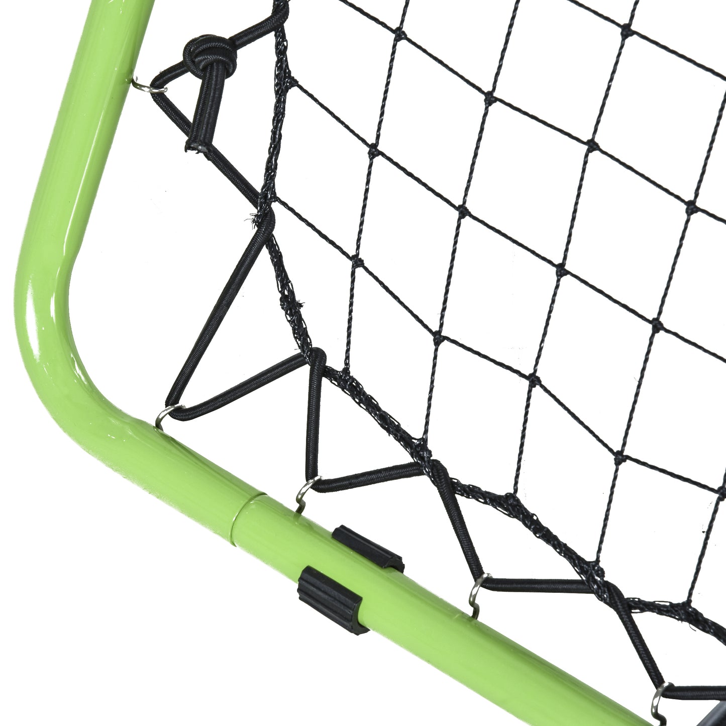 HOMCOM Football Training Net, Soccer Kickback Target Goal Both Side Rebounder Net, Adjustable Angle Goal Training Set for Kids and Children to Practice in Playground, Backyard