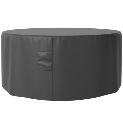 Outsunny Garden Patio Large Furniture Set Round Cover 600D Oxford Waterproof, √ê¬§193 x 80H cm, Black