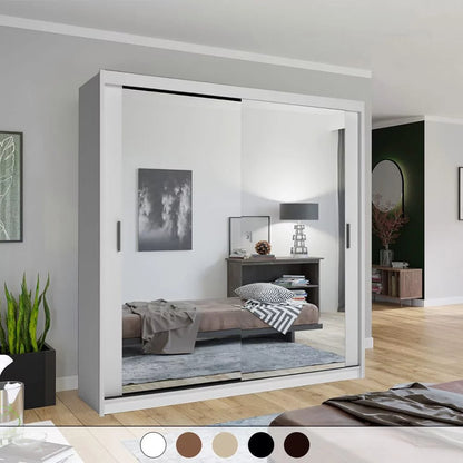 Chicago II Sliding Door Wardrobe - Grey and 5 Colours 5 Sizes