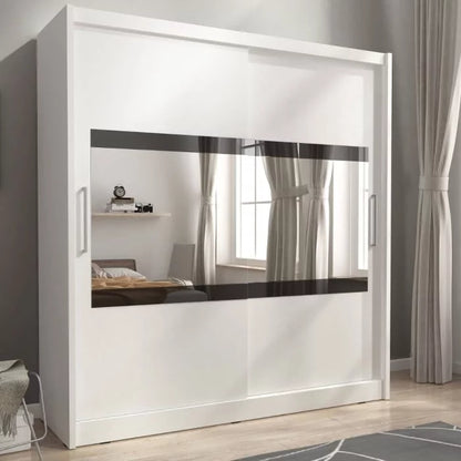 Splendor IV Sliding Door Wardrobe 180cm - White Matt