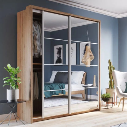 Artimas VIII Sliding Door Wardrobe 203cm - Oak