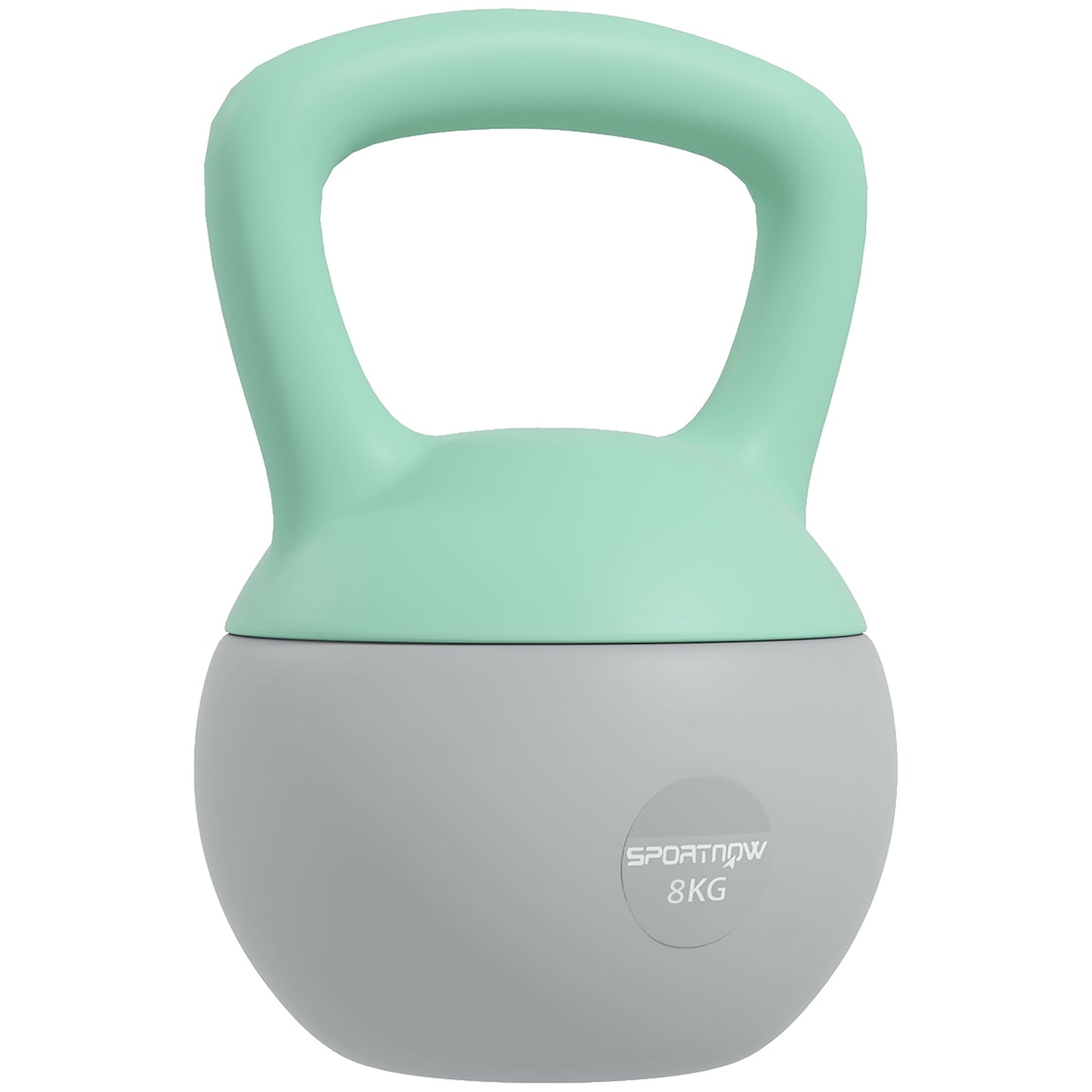 SPORTNOW 8KG Kettlebell, miękki Kettle Bell z antypoślizgową rączką do podnoszenia ciężarów w domowej siłowni i treningu siłowego