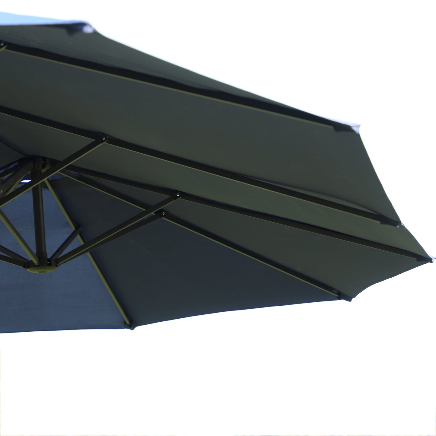 Parasol dwustronny Outsunny, 2,7x4,6 szer. x 2,4 wys. m-niebieski