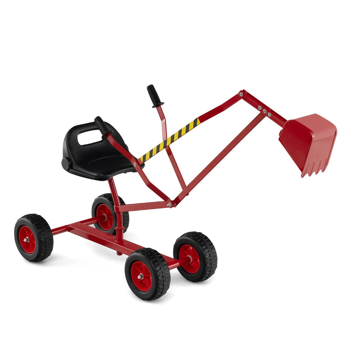 Sand Digger for Kids, Sandbox Toy Digger Outdoor Construction Excavator for 3+ Years Old Boys and Girls-Red