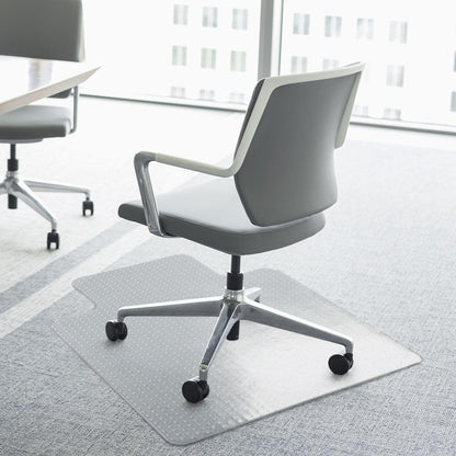 HOMCOM Office Carpet Protector Mata na krzesło Przezroczysta Kolczasta Antypoślizgowa Mata z Matą Matową