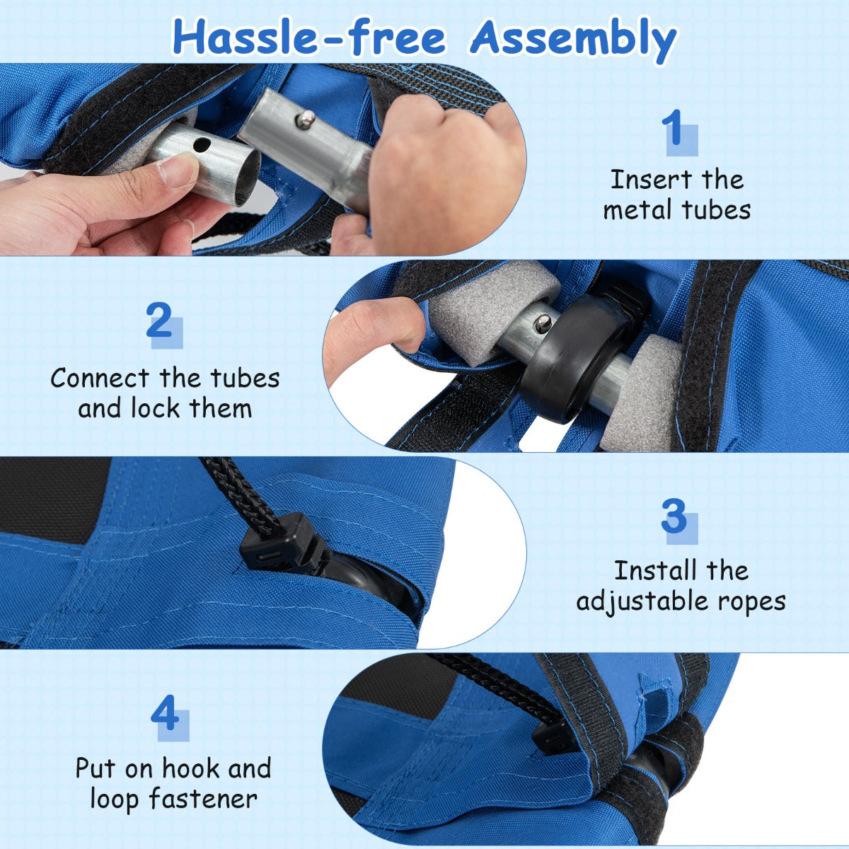 40 Inches Saucer Tree Swing with Adjustable Hanging Ropes and 900D Oxford Fabric-Rocket