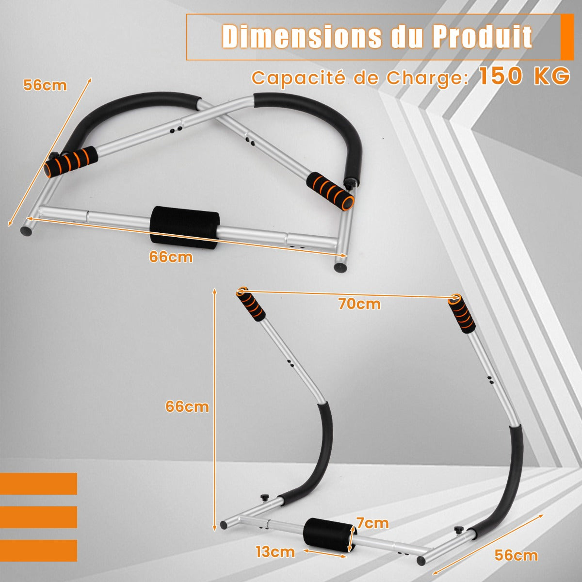 Abdominal Trainer with Padded Headrest Foldable AB Trainer Abdominal Muscle Trainer Abdominal Training Device-Gray