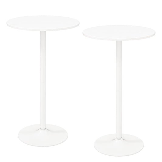 Round Bar Table in White
