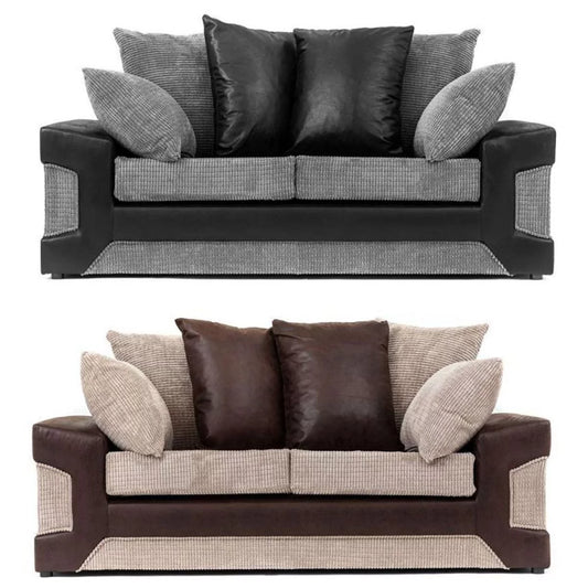 Denzel Cord Fabric 3 Seater Sofa