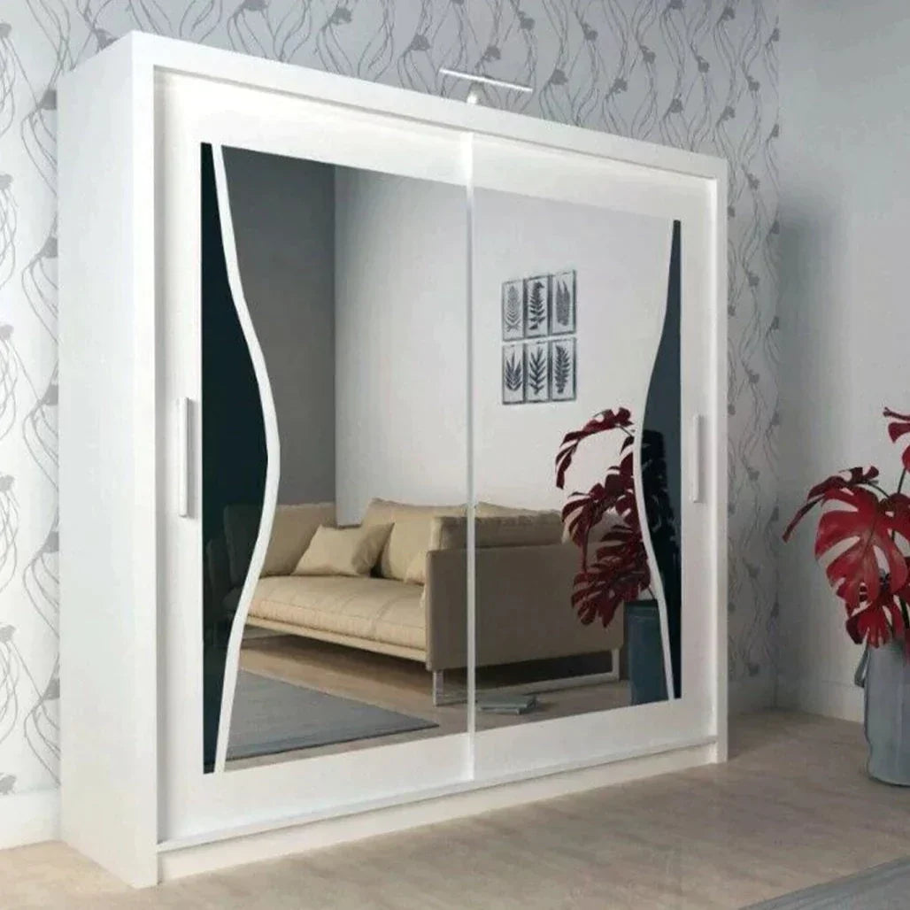 Heffner Grey Sliding Door Wardrobe - 3 Sizes